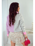 Gray and Lilac Sweater | LENA
