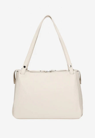 Wojas Light Beige Leather Crossbody Bag | 80259-54