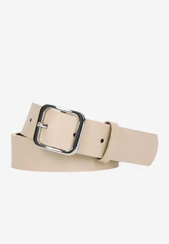 Wojas Women's Beige Leather Belt | 93073-54