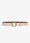 Wojas Women's Beige Leather Belt | 93073-54