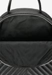 Wojas Black Leather Backpack witch Stitching | 80299-51
