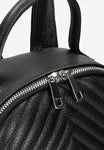 Wojas Black Leather Backpack witch Stitching | 80299-51