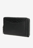 Wojas Black Leather Zip Around Wallet | 91065-51