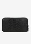 Wojas Black Leather Zip Around Wallet | 91065-51