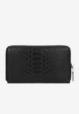 Wojas Black Leather Zip Around Wallet | 91065-51