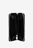 Wojas Black Leather Zip Around Wallet | 91065-51