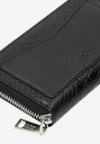 Wojas Black Leather Zip Around Wallet | 91065-51