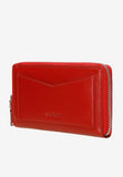 Wojas Red Leather Zip Around Wallet | 91065-55