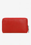 Wojas Red Leather Zip Around Wallet | 91065-55