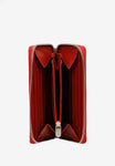 Wojas Red Leather Zip Around Wallet | 91065-55