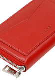 Wojas Red Leather Zip Around Wallet | 91065-55