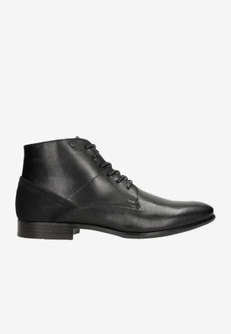 Wojas Black Leather Insulated Ankle Boots | 2408171