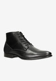 Wojas Black Leather Insulated Ankle Boots | 2408171