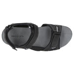 Wojas Men's Black Leather Sandals | 29006-91