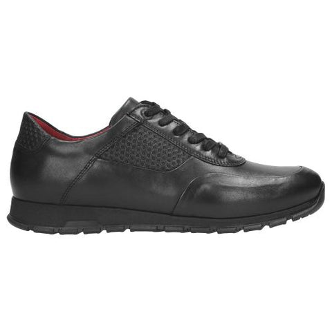 Wojas Black Leather Sport Shoes | 9078-51