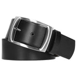 Wojas Women's 4 cm Black Leather Belt | 6966-51