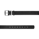 Wojas Women's 4 cm Black Leather Belt | 6966-51