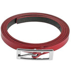 Wojas Women's Thin Red Leather Belt | 996255