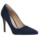 Wojas Navy Blue Leather High Heels | 738660