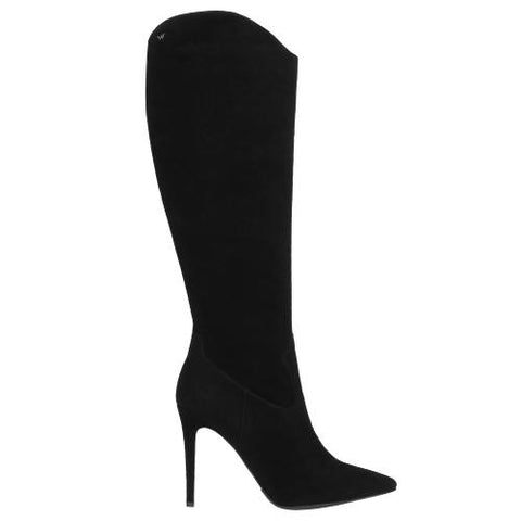 Wojas Black Leather Knee High Boots | 966361