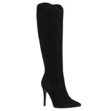 Wojas Black Leather Knee High Boots | 966361