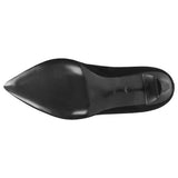 Wojas Black Leather High Heels with Swarovski Crystal | 3500061