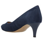 Wojas Navy Blue Leather High Heels | 3503566