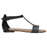 Wojas Black Leather Sandals | 7600851