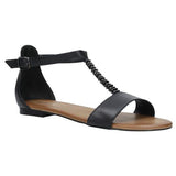 Wojas Black Leather Sandals | 7600851