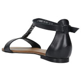 Wojas Black Leather Sandals | 7600851