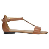 Wojas Light Brown Leather Sandals | 7600953