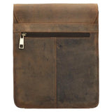 Wojas Brown Leather Messenger Bag | 8004392