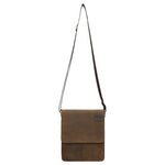 Wojas Brown Leather Messenger Bag | 8004392