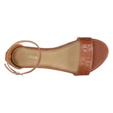 Wojas Brown Leather Single Strap Sandals | 7600753