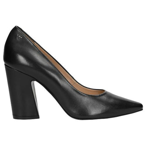 Wojas Black Leather High Heels | 3504351