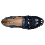 Wojas Navy Blue Leather Loafers | 4605076