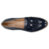 Wojas Navy Blue Leather Loafers | 4605076