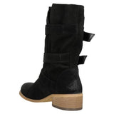 Black Leather Spring Ankle Boots | 5506961