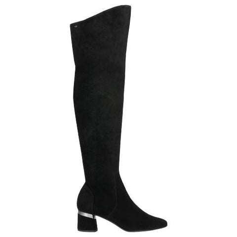 Wojas Black Leather Knee High Boots | 7100881