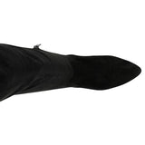 Wojas Black Leather Knee High Boots | 7100881