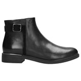 Wojas Black Leather Insulated Ankle Boots with Strap | 5507671