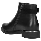 Wojas Black Leather Insulated Ankle Boots with Strap | 5507671