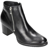 Wojas Black Insulated Leather Heeled Ankle Boots | 5506551