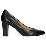 Wojas Black Leather High Heels | 3505551