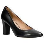 Wojas Black Leather High Heels | 3505551