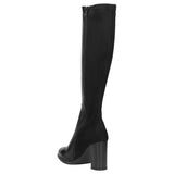 Wojas Black Leather Knee High Boots | 7101281