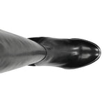 Wojas Black Leather Knee High Boots | 7101281