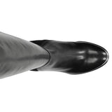 Wojas Black Leather Knee High Boots | 7101281