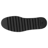 Wojas Women's Black Leather Wedge Sneakers | 46054-51