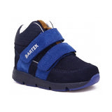 Bartek Boys' Navy Blue Leather Ankle Sneakers | 1090-SAAS